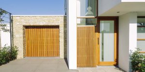 sectionaaldeur mahonie