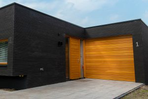 Oregon pine houten sectionaaldeur