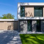 Luxueuze garagedeur houten variant