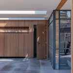 Afrormosia houten garagedeur