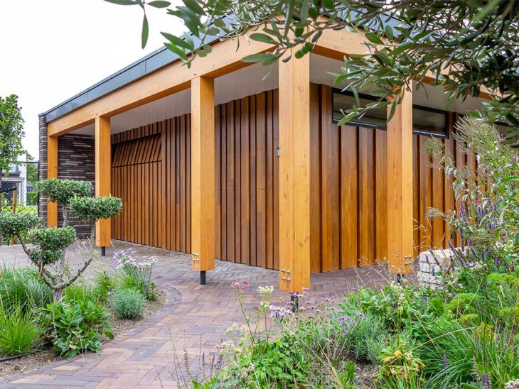 Houten sectionaaldeur verschillende breedtes