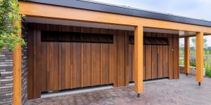 Houten sectionaaldeur verschillende breedtes