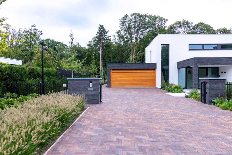 houten sectionaaldeur horizontaal red cedar