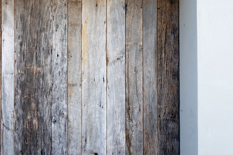 houten zijwaartse garagedeur barnwood