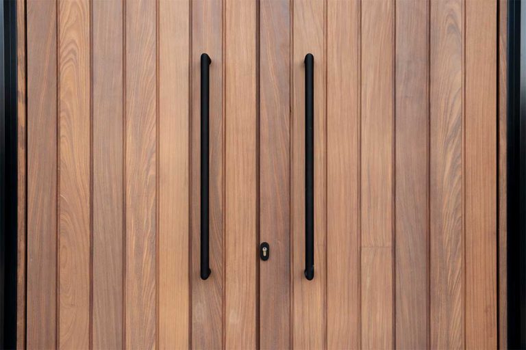 dubbele houten voordeur