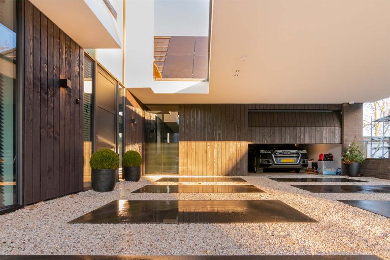 Houten garagedeur douglas hout