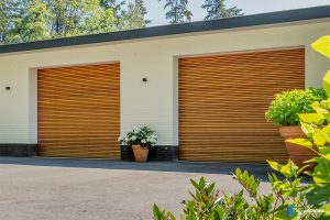 Horizontale houten sectionaaldeur