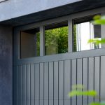 Houten garagadeur elektrisch