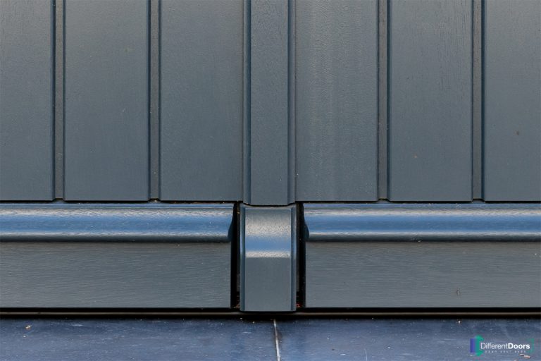 Houten garagadeur elektrisch