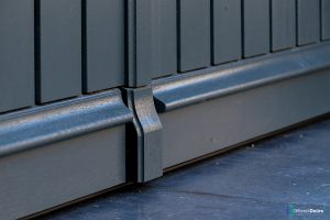 Houten garagadeur elektrisch