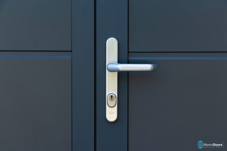 Openslaande garagedeur antracietgrijs