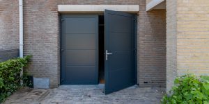 Garagedeur openslaand antracietgrijs