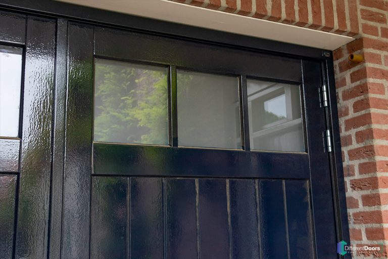 Openslaande garagedeur antraciet