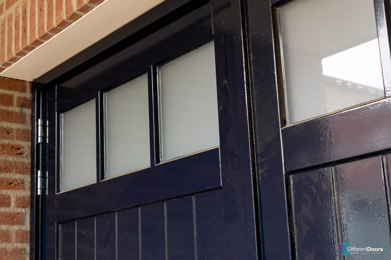 Openslaande garagedeur antraciet