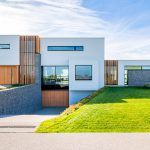 Luxe houten garagedeur