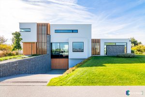 Luxe houten garagedeur