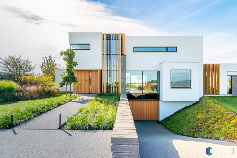 Luxe houten garagedeur