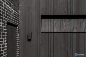 Garagedeur van essenhout