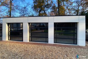 Garagedeur van glas