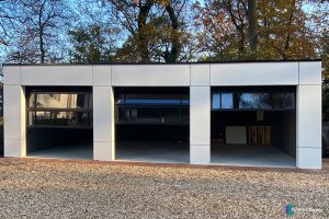 Garagedeur van glas