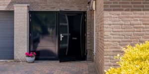 Dubbele houten deuren