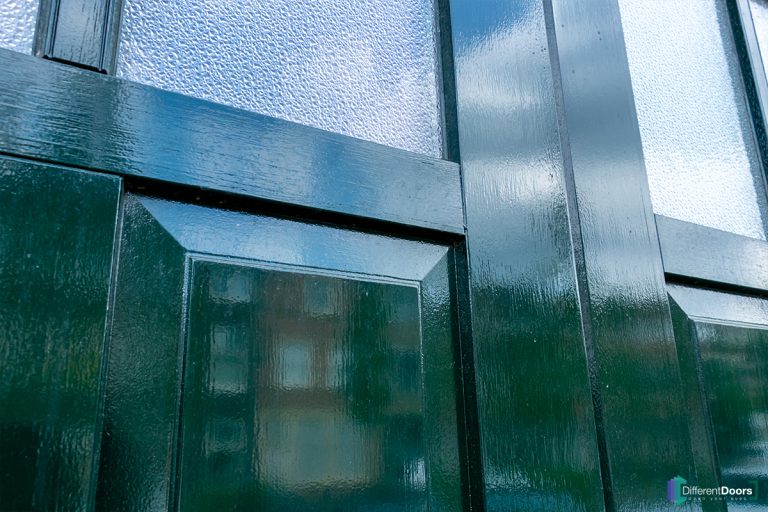 Houten sectionaaldeur zijwaarts