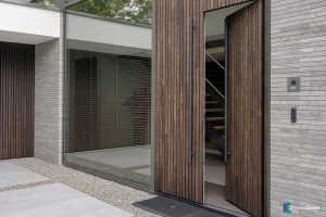 Houten voordeur Bamboe