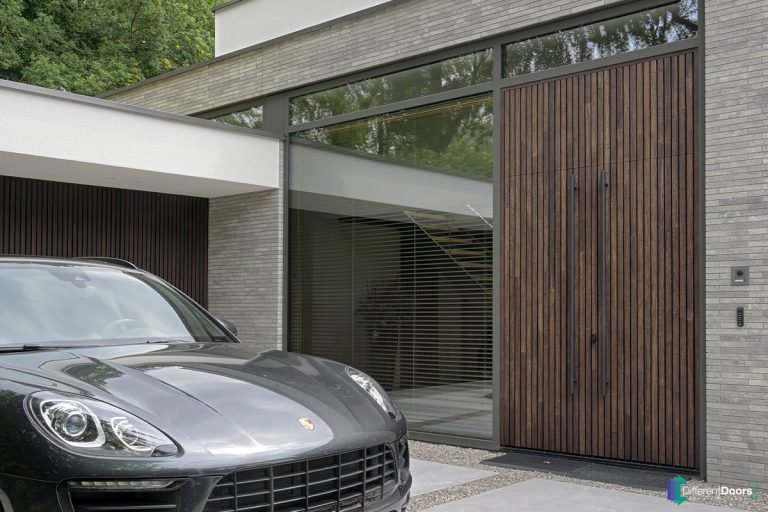 Houten voordeur Bamboe