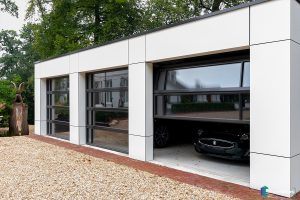 Garagedeur volledig van glas