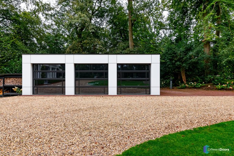 Garagedeur volledig van glas